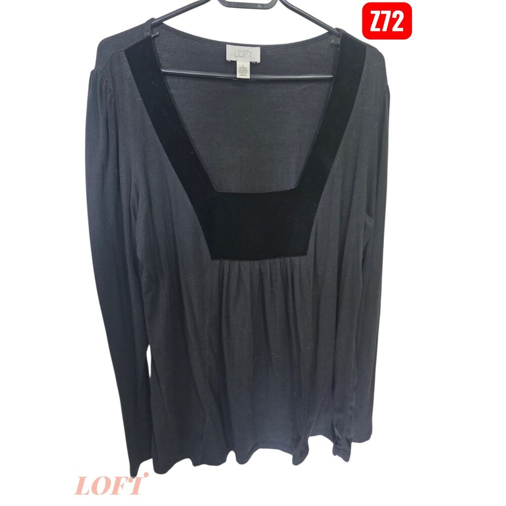 Z72 * Ann Taylor LOFT long sleeve shirt 
Black
Large